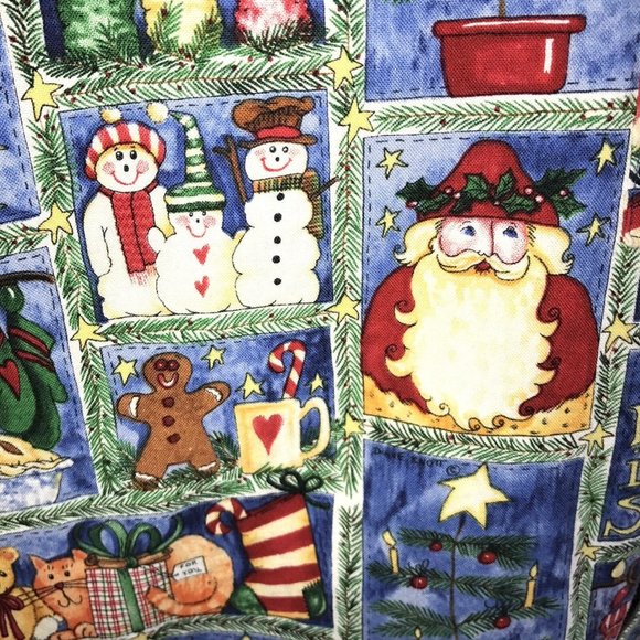 Santa I Believe Christmas Snowman Bear Gingerbread Star Scrub Peaches XS Women - Picture 10 of 11